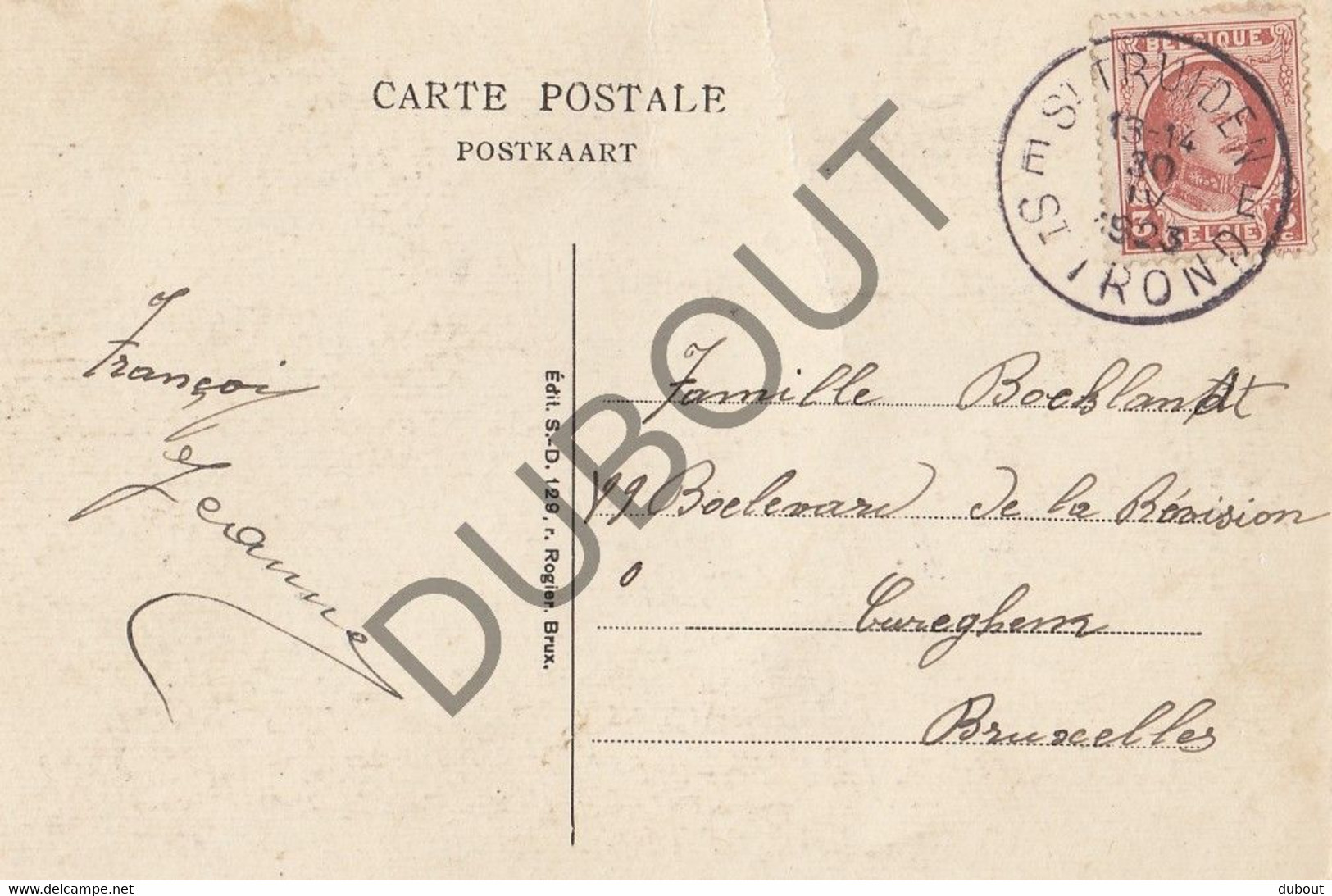 Postkaart/Carte Postale - SINT-TRUIDEN - Tour Du Séminaire (C1921) - Sint-Truiden