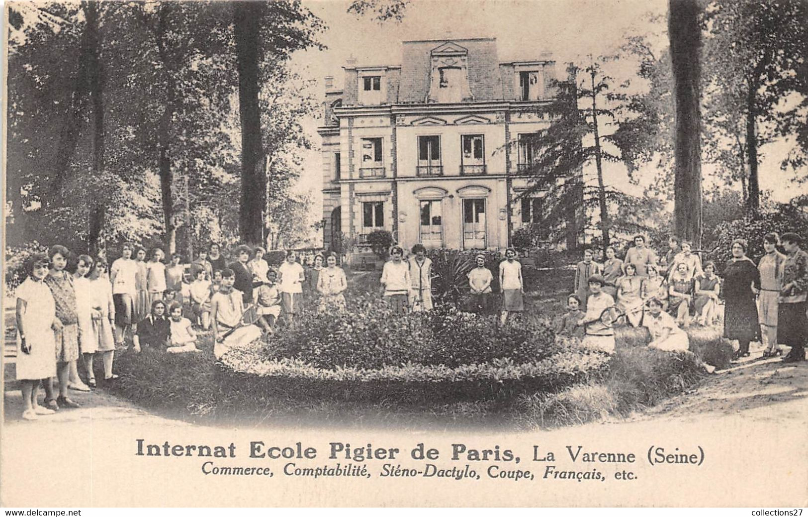 PARIS-75019-INTERNAT ECOLE PIGIER DE PARIS - LA VARENNE, COMMERCE, COMPTABILITE, STENO DACTYLO, COUPE FRANCAIS - Arrondissement: 19