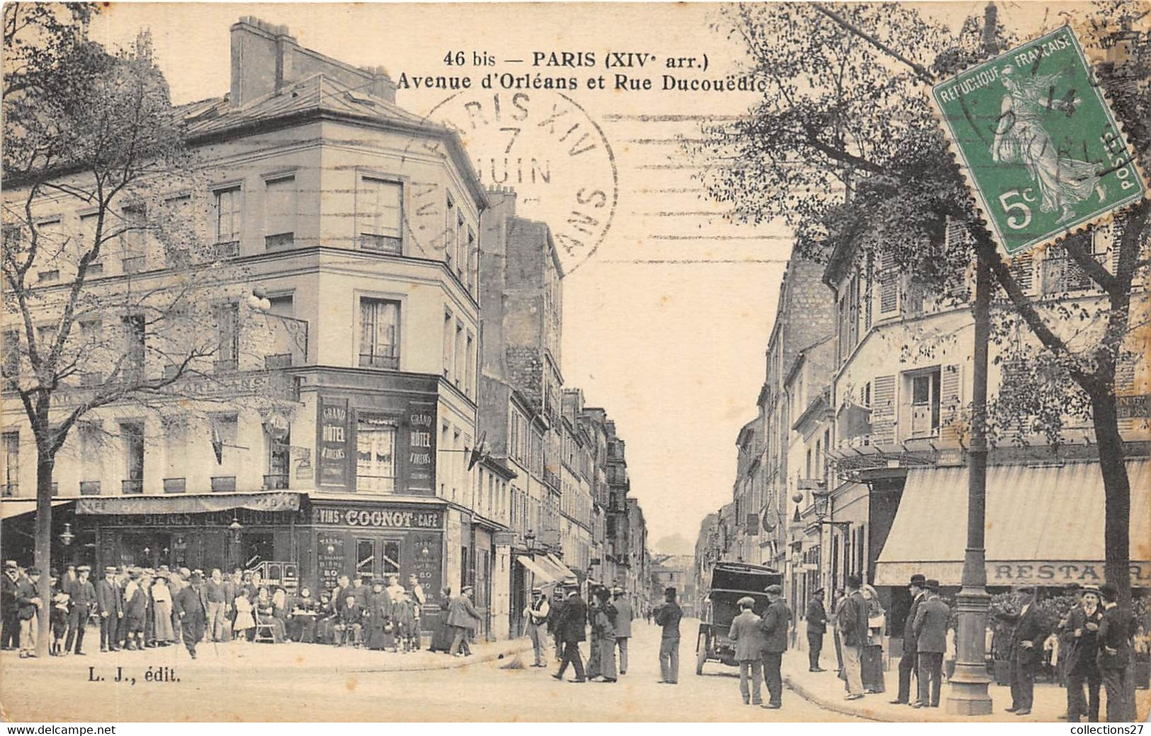 PARIS-75014-AVENUE D'ORLEANS ET RUE DUCOUËDIC - Arrondissement: 14