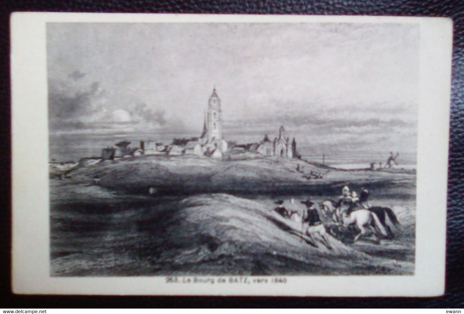 CPA - Le Bourg De Batz, Vers 1840 (gravure) - Batz-sur-Mer (Bourg De B.)