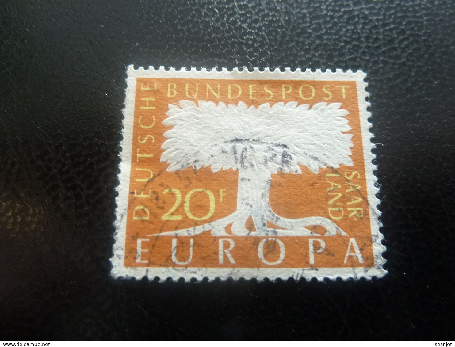 Deutsche Bundespost - Europa - Saar Land - Val 20 F. - Ocre - Oblitéré - Année 1958 - - 1958