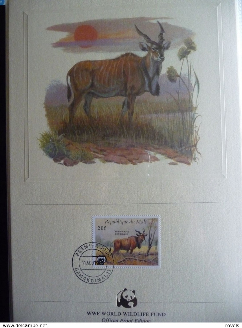 (WWF) MALI - 1986  * WWF * WESTERN GIANT ELAND *  Official Proof Edition Set - Lots & Serien