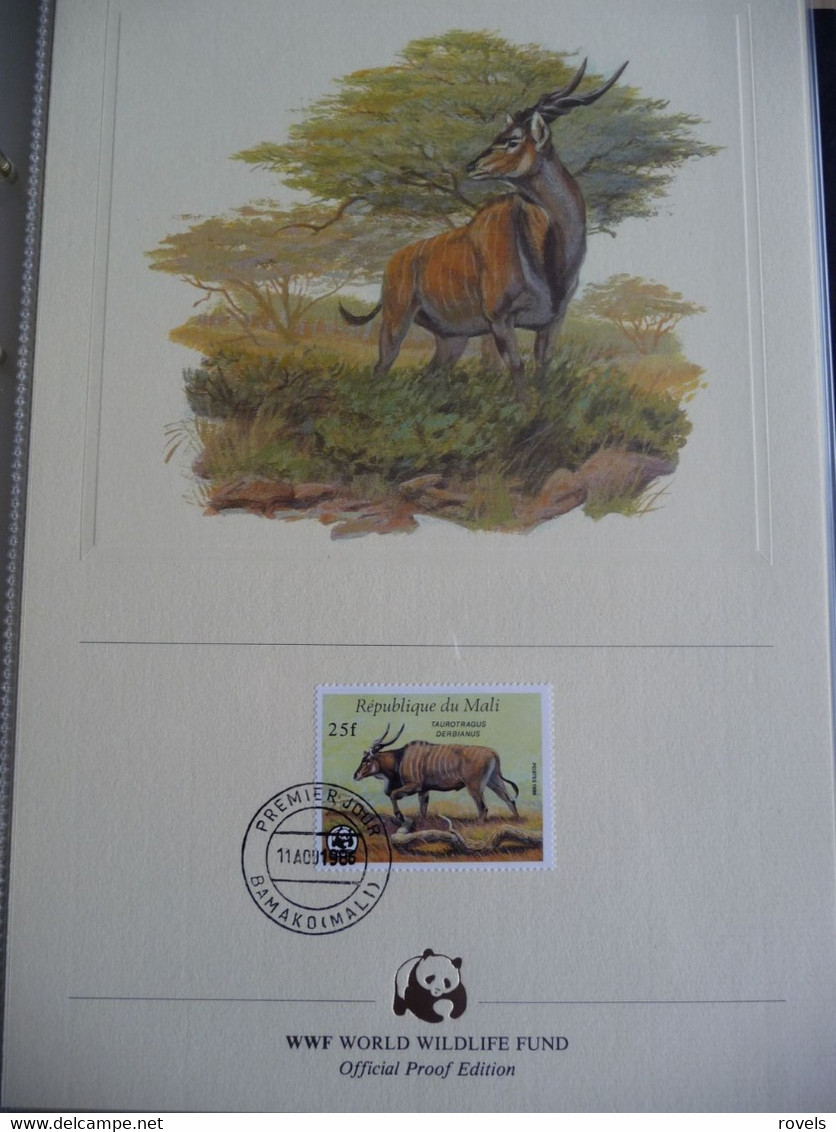 (WWF) MALI - 1986  * WWF * WESTERN GIANT ELAND *  Official Proof Edition Set - Collections, Lots & Séries