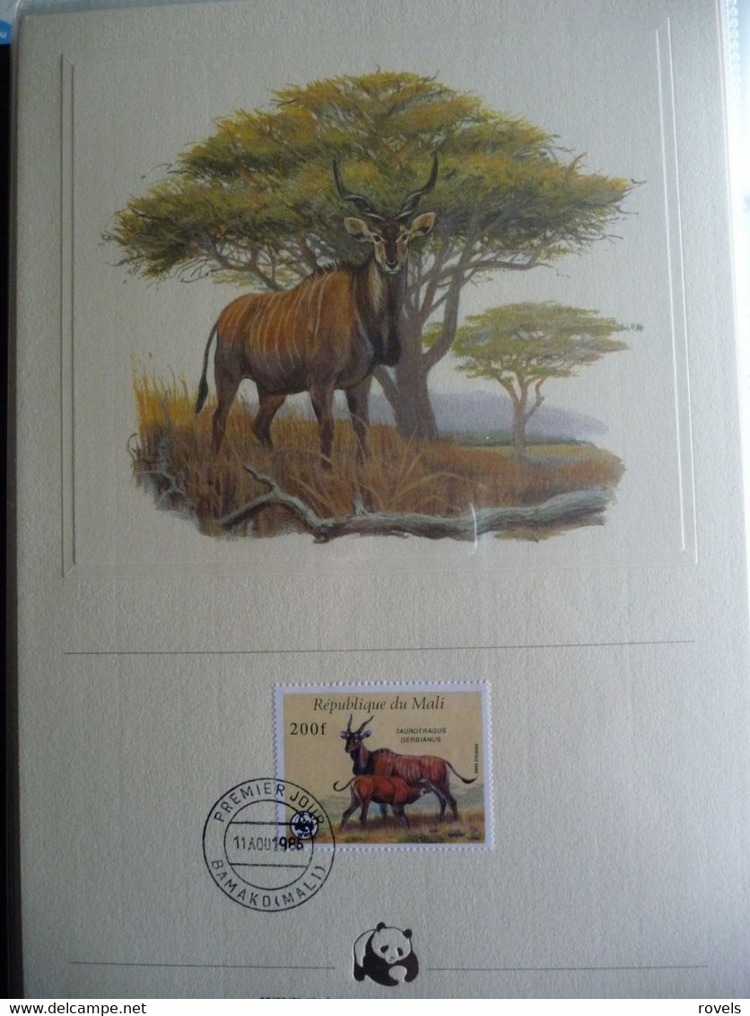 (WWF) MALI - 1986  * WWF * WESTERN GIANT ELAND *  Official Proof Edition Set - Lots & Serien