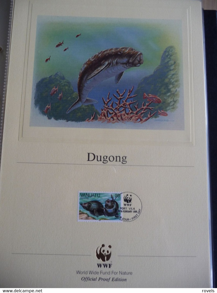 (WWF) VANUATU - 1988  * WWF * DUGONG *  Official Proof Edition Set - Collections, Lots & Séries