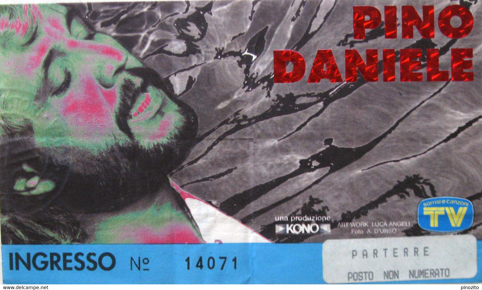 PINO DANIELE Tour 1995 Biglietto Concerto Ticket Roma - Entradas A Conciertos