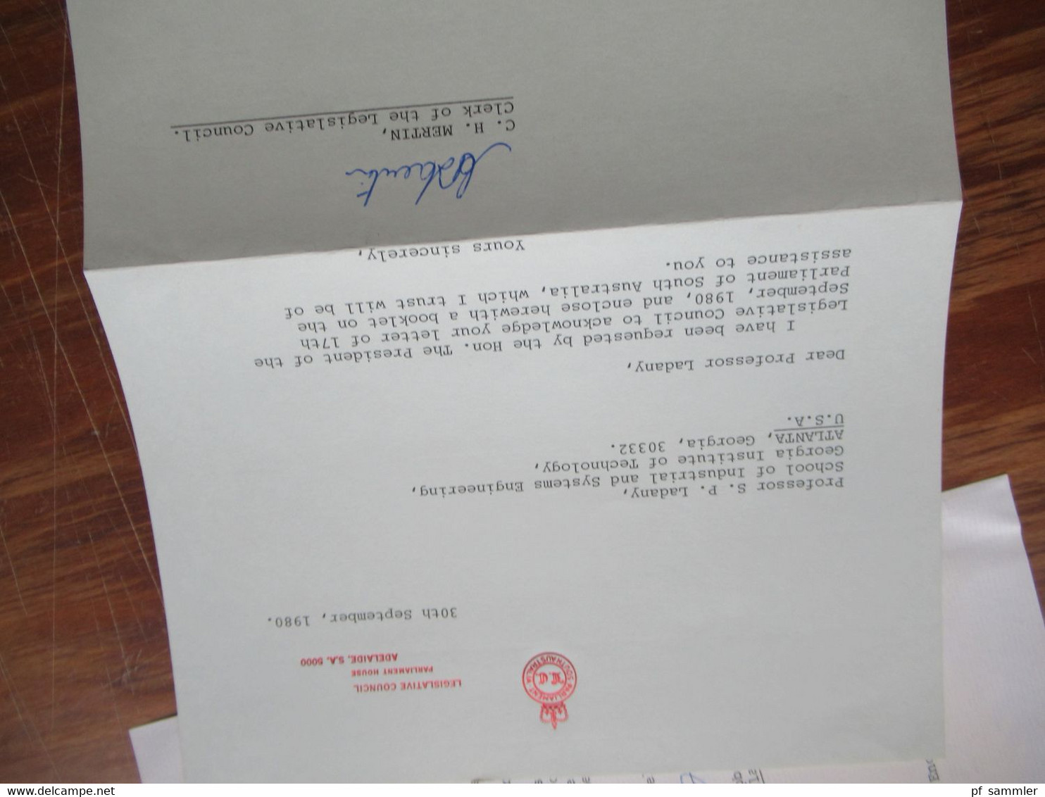 Australien 1980 / 90er Jahre Belege / Briefe / Dokumente alles mit Bezug zur Regierung / Government auch Autogramme