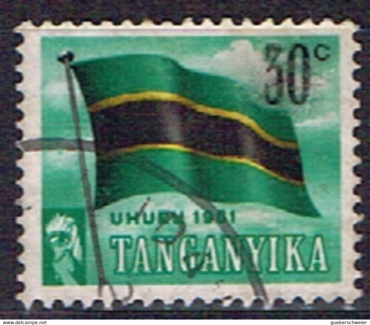 TD 66 - TANGANYIKA N° 44 Obl. Drapeau - Tanganyika (...-1932)