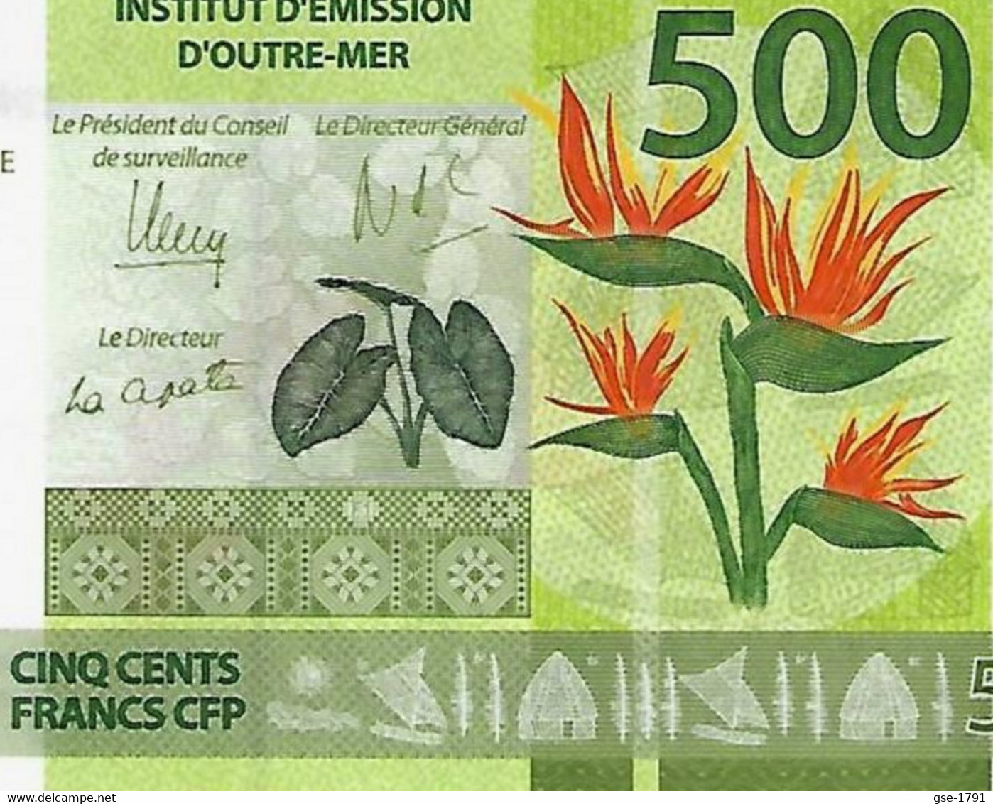 IEOM : Nlle CALEDONIE, TAHITI ,WALLIS  Nouveaux  Billets De 500 Francs 2014 1ère émission NEUF - Frans Pacific Gebieden (1992-...)