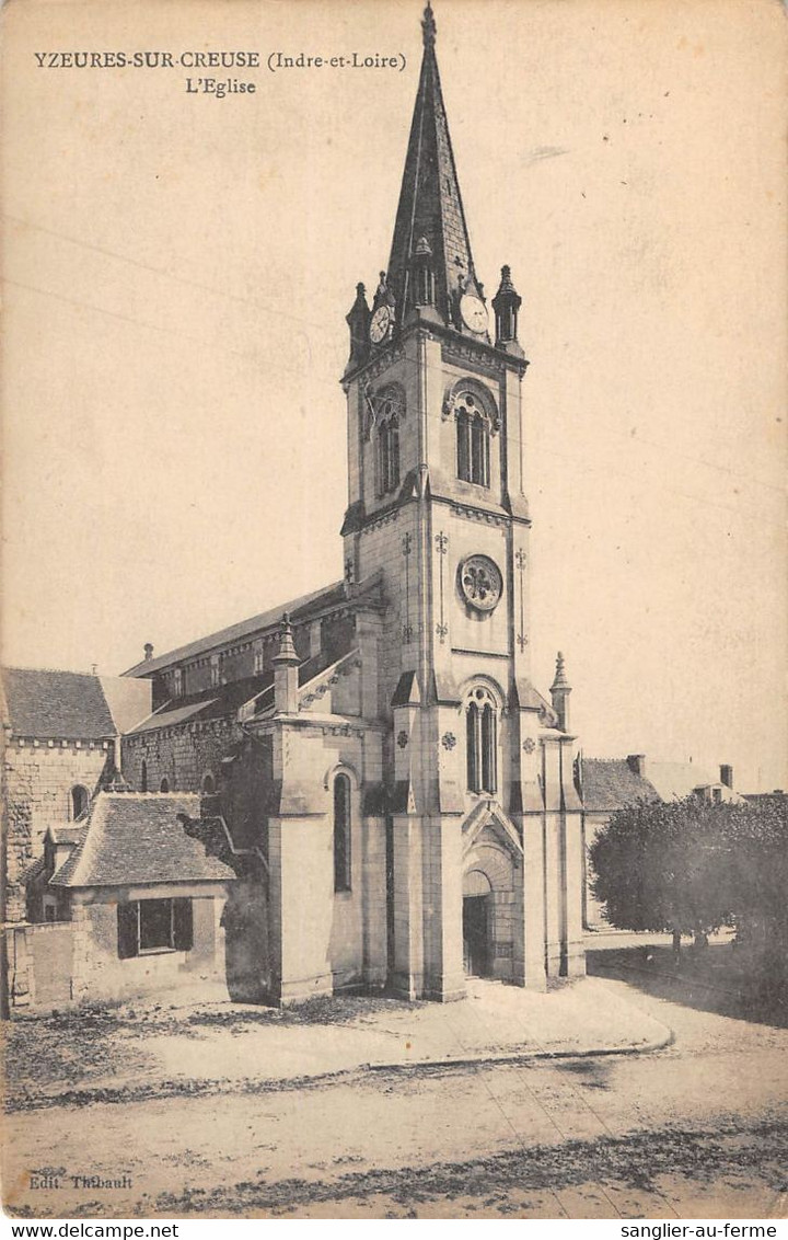 CPA 37 YZEURES SUR CREUSE EGLISE - Autres & Non Classés