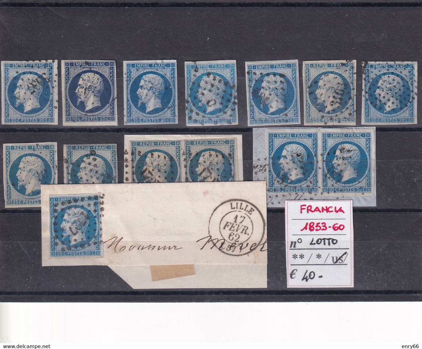 FRANCIA LOTTO 1853-60 - Other & Unclassified