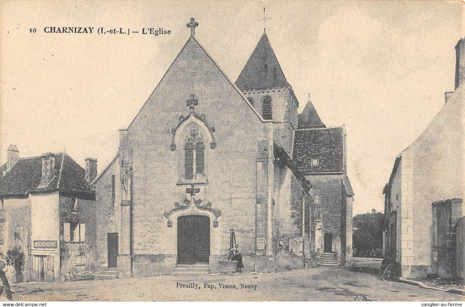 CPA 37 CHARNIZAY EGLISE - Autres & Non Classés