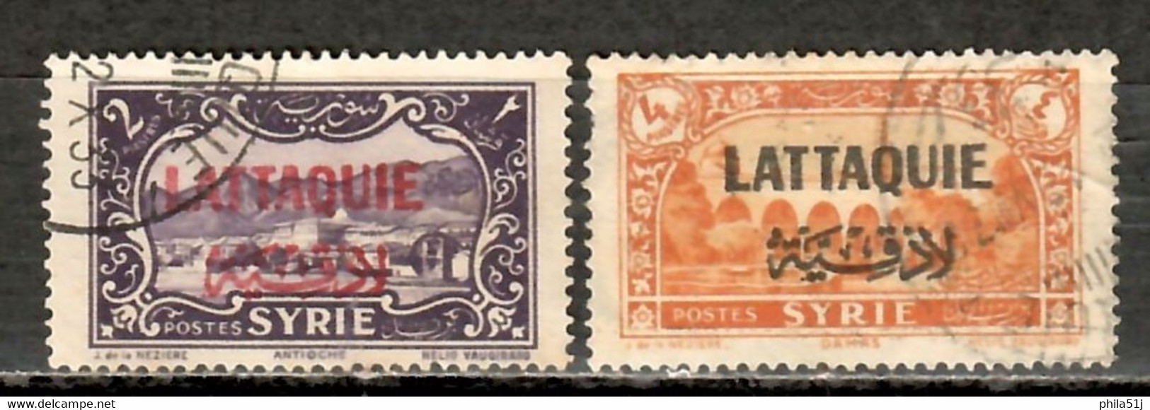 LATTAQUIE 1931---N°9 & 11---OBL VOIR SCAN - Oblitérés