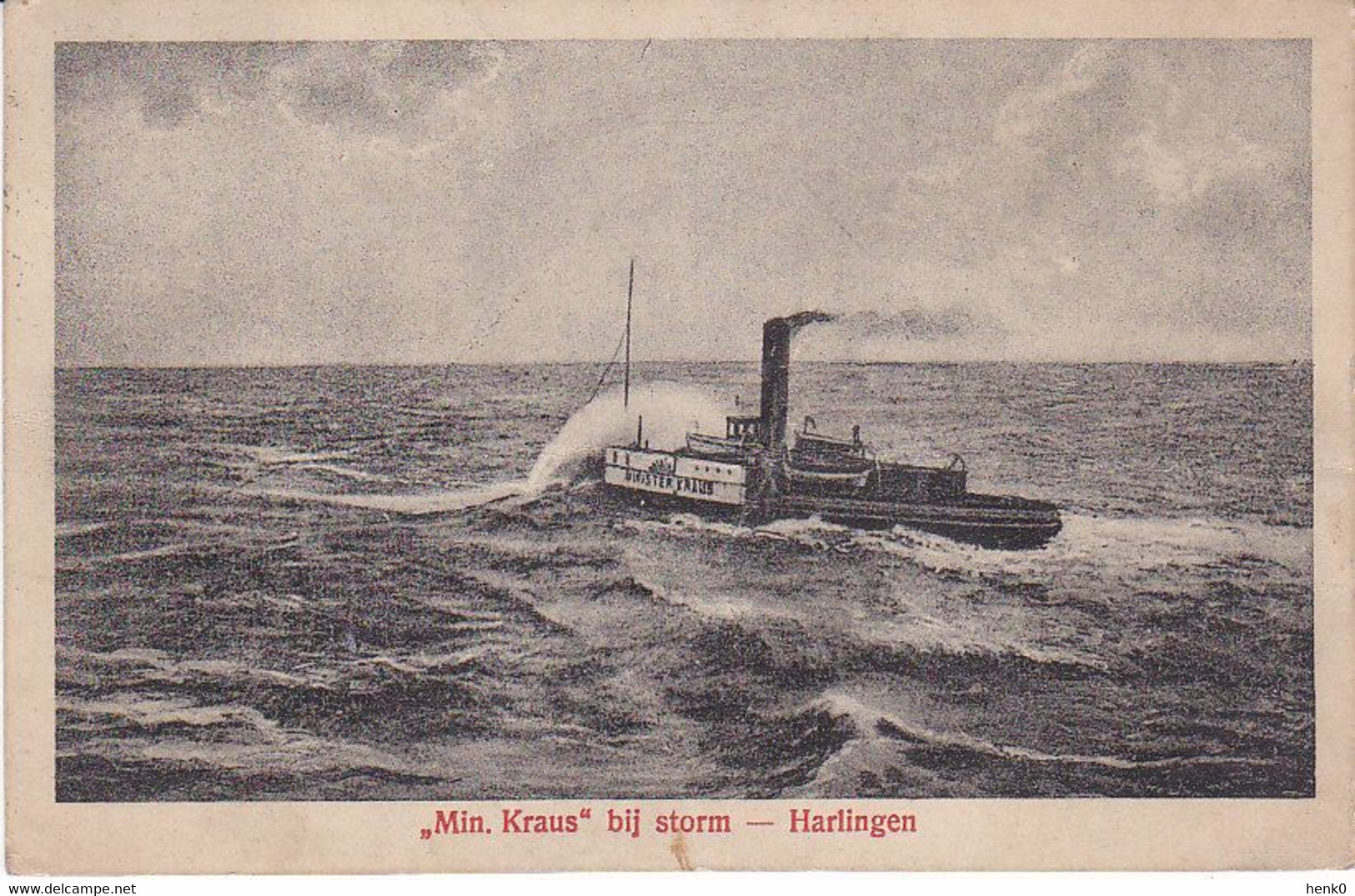 Harlingen Minister Kraus Bij Storm Veerboot C1252 - Harlingen