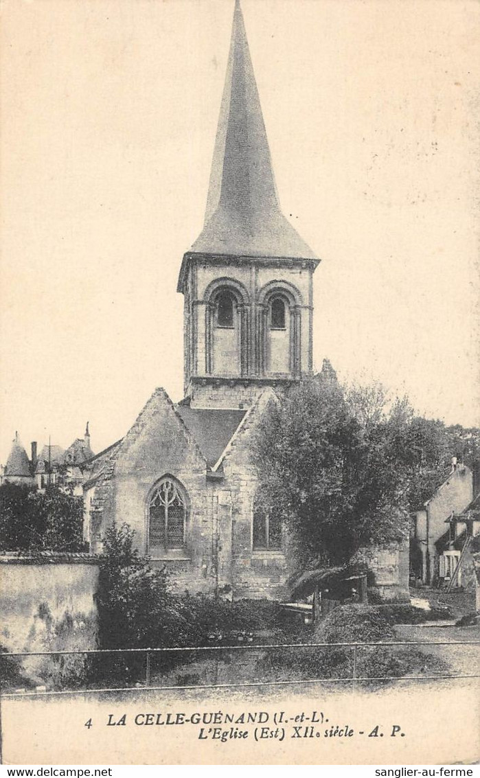 CPA 37 LA CELLE GUENAND EGLISE - Sonstige & Ohne Zuordnung