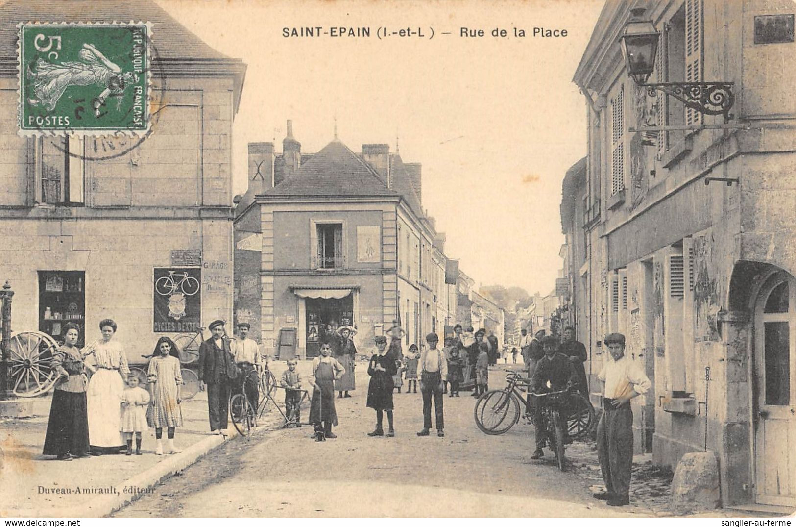 CPA 37 SAINT EPAIN RUE DE LA PLACE - Altri & Non Classificati