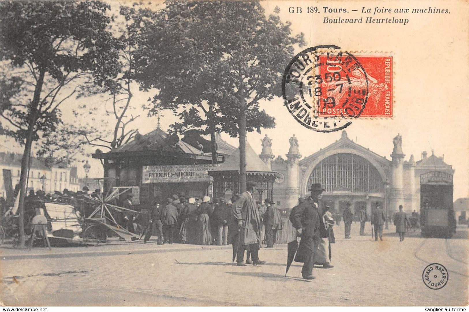 CPA 37 TOURS LA FOIRE AUX MACHINES Bd HEURTELOUP - Tours