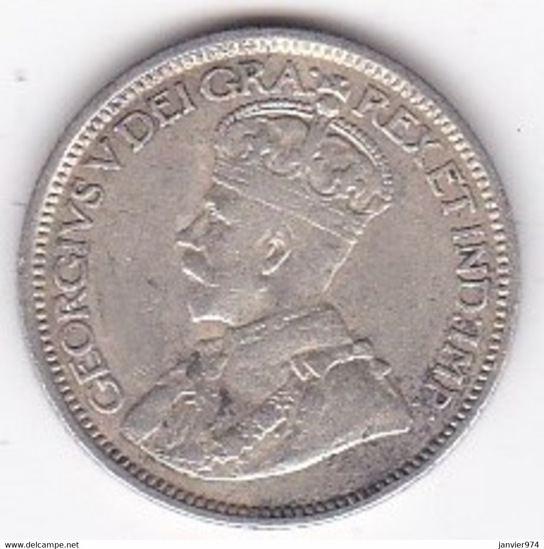 Canada, 10 Cents 1914 George V, En Argent, KM# 23 - Canada