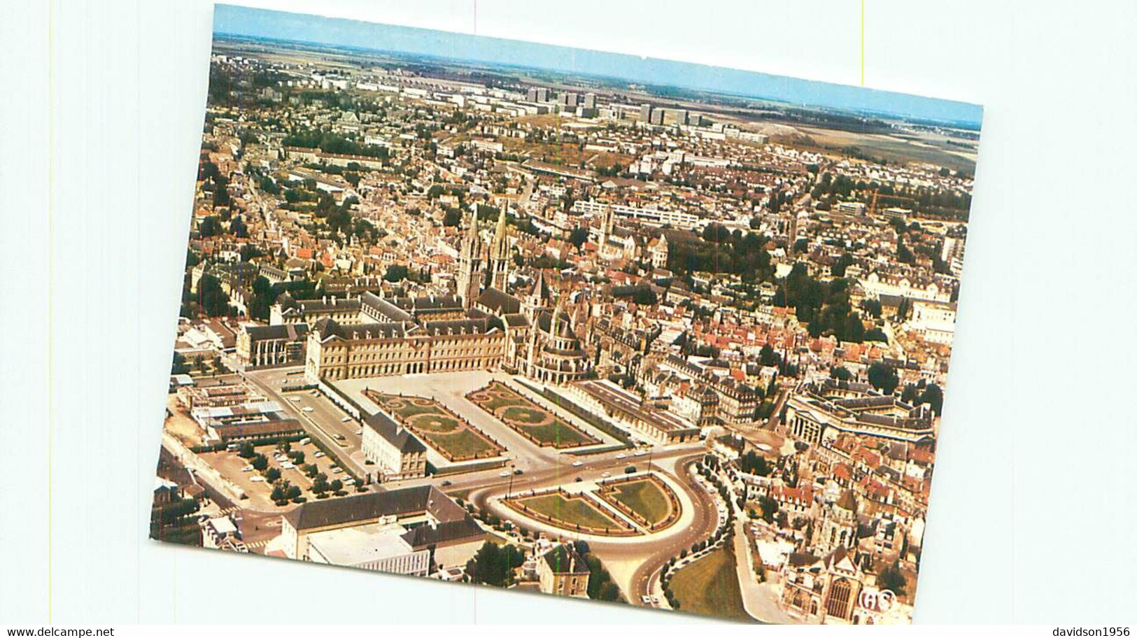 Cpsm  -  Caen -  L ' Abbaye Aux Hommes , L ' église St Etienne  , La Mairie Et Les Jardins   Z51 - Batz-sur-Mer (Bourg De B.)