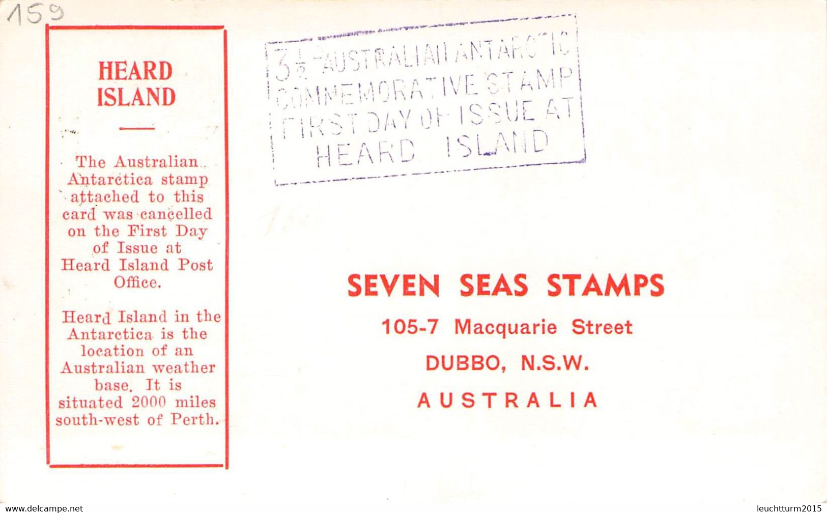 AUSTRALIA - CARD 3 1/2d 1954 HEARD ISLAND / ZO283 - Lettres & Documents