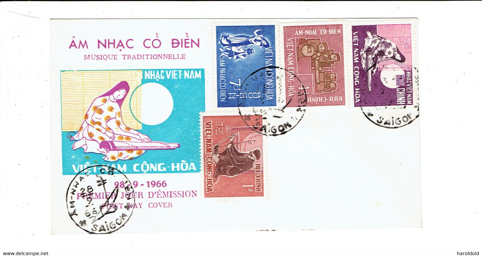 VIET NAM SUD - FDC - TP N°286/289 - 28/9/1966 - Vietnam