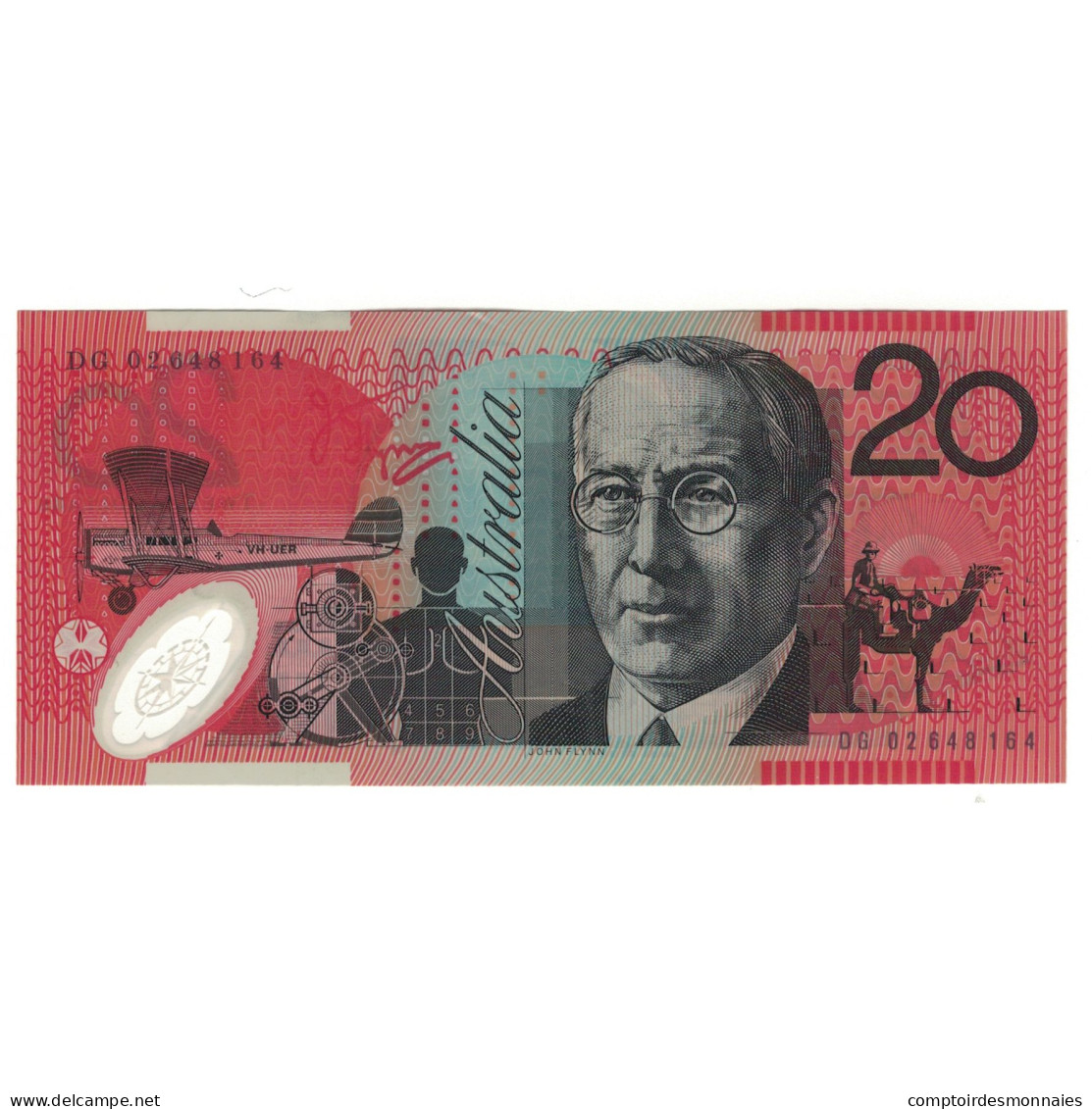 Billet, Australie, 20 Dollars, 1994-2001, KM:53b, SPL - 1992-2001 (polymère)