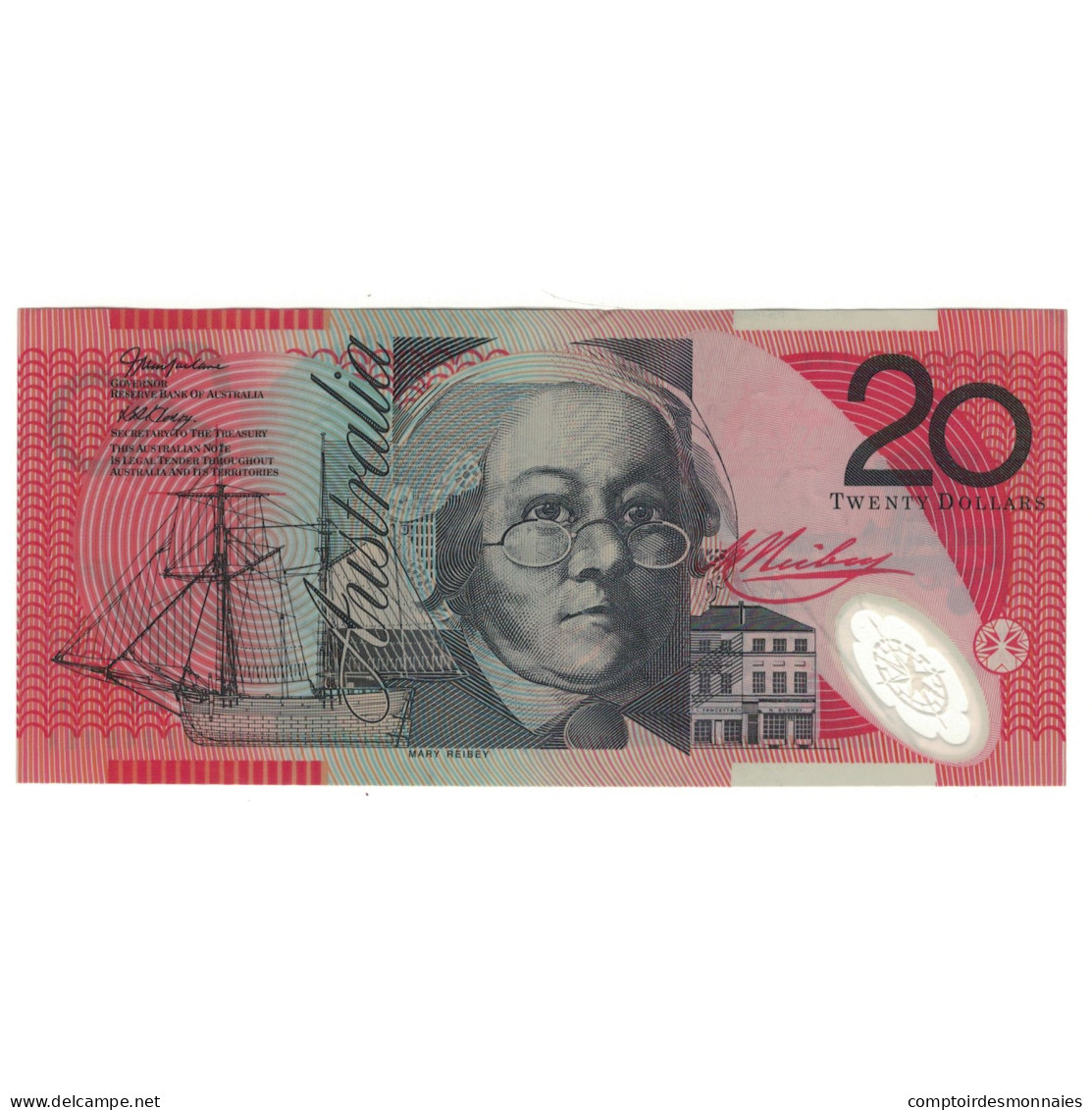 Billet, Australie, 20 Dollars, 1994-2001, KM:53b, SPL - 1992-2001 (polymer Notes)