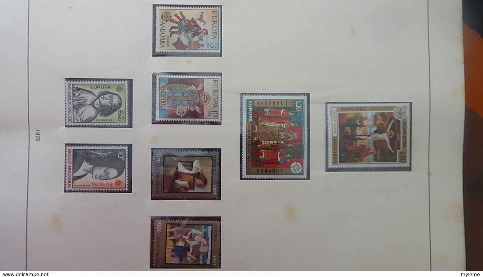 AE11 Collection Europa en reliure Safe Dual en 7 volumes dont timbres et blocs **. De 1973 à 1980 ...  A saisir !!!
