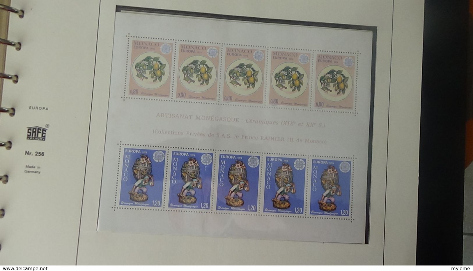 AE11 Collection Europa en reliure Safe Dual en 7 volumes dont timbres et blocs **. De 1973 à 1980 ...  A saisir !!!