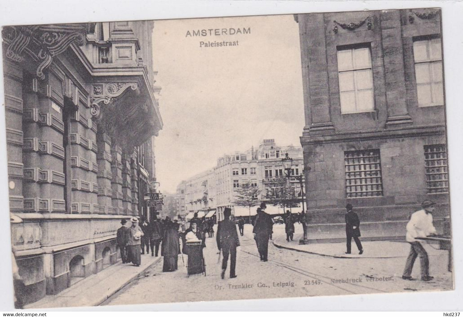 Amsterdam Paleisstraat Levendig  ± 1901   1561 - Amsterdam