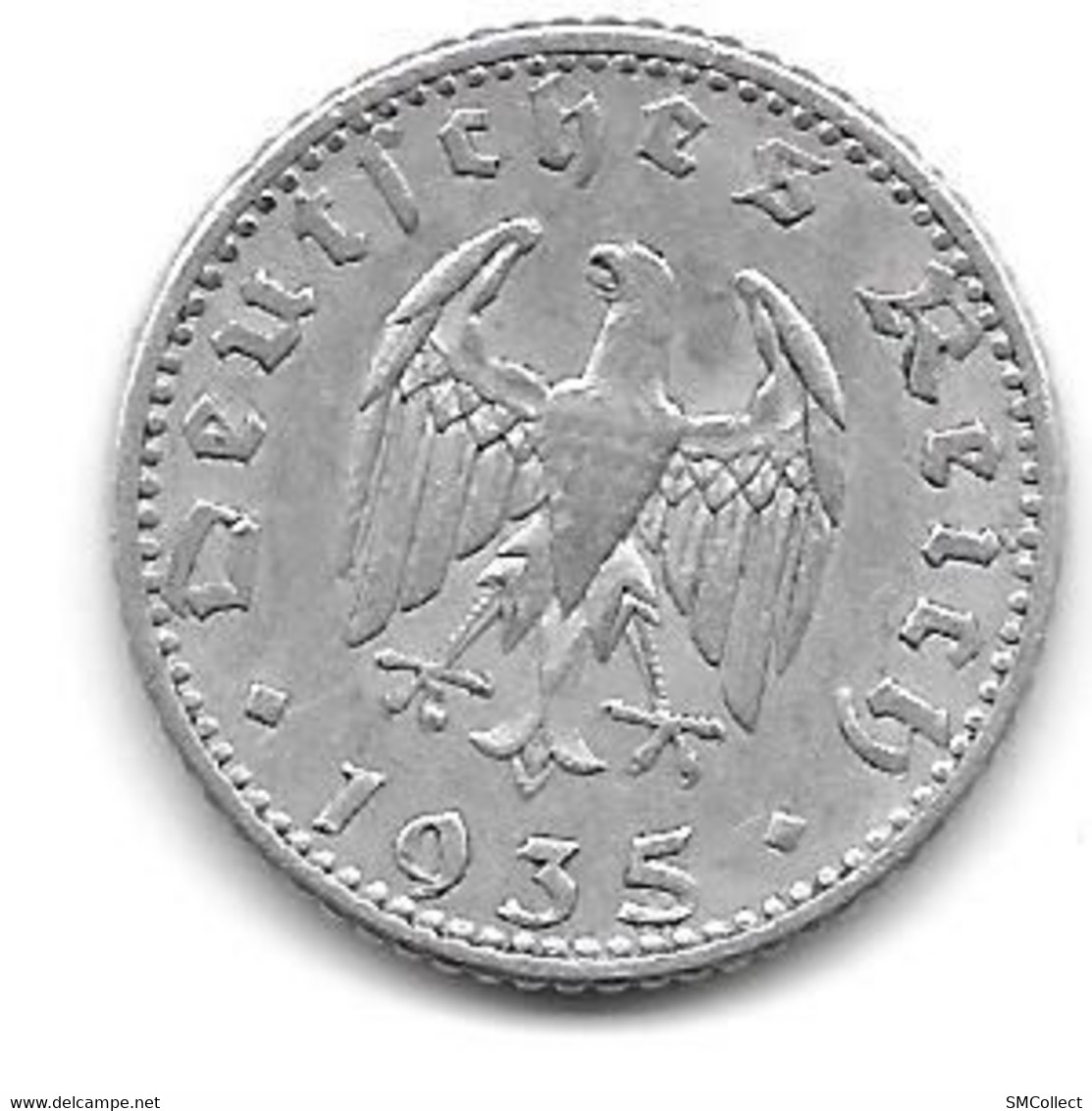 Allemagne, 50 Reichspfennig 1935 A (1214) - 50 Reichspfennig