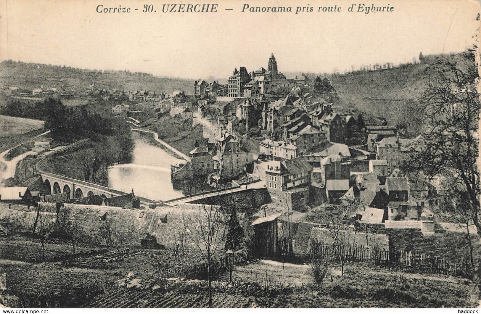 UZERCHE : PANORAMA PRIS ROUTE D'EYBURIE - Uzerche