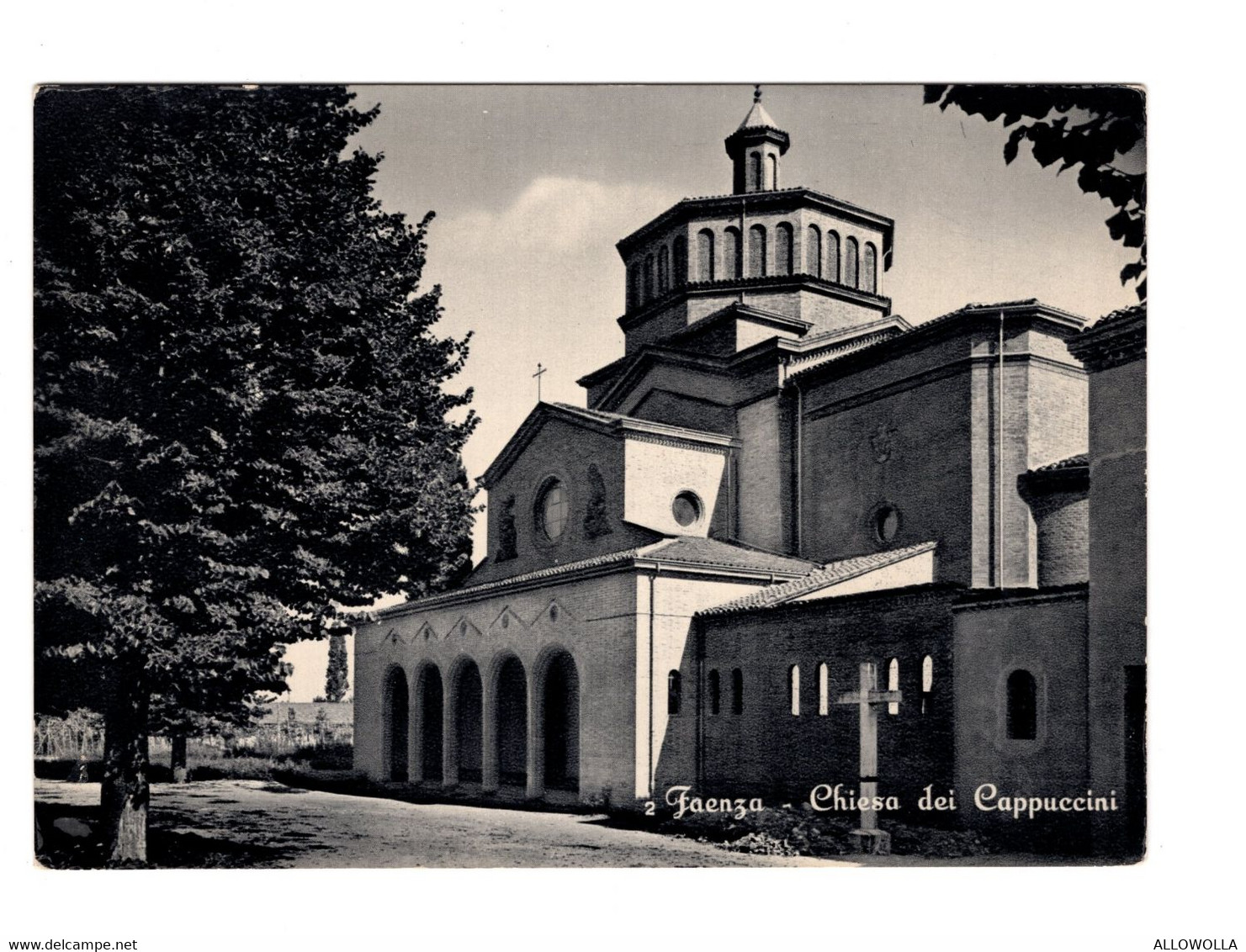 16255 " FAENZA-CHIESA DEI CAPUCCINI " -VERA FOTO-CART.POST. NON SPED. - Faenza