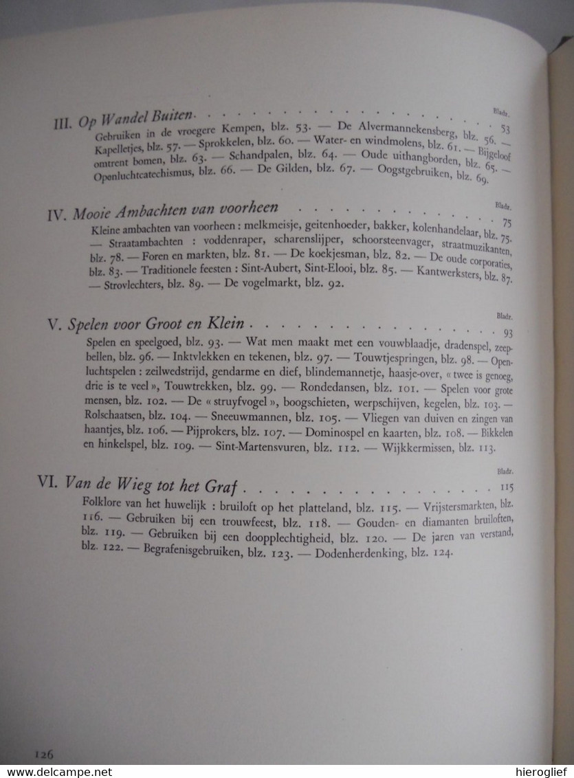 Tradities en gebruiken vd BELGISCHE FOLKLORE Henri Liebrecht België feesten stoten karnaval album côte d'or compleet