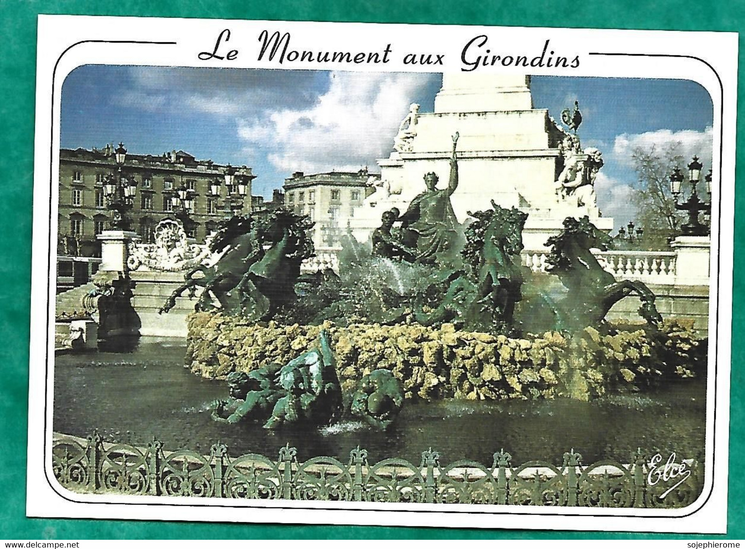 Bordeaux (33) Le Monument Aux Girondins 2scans 05-02-1989 - Bordeaux