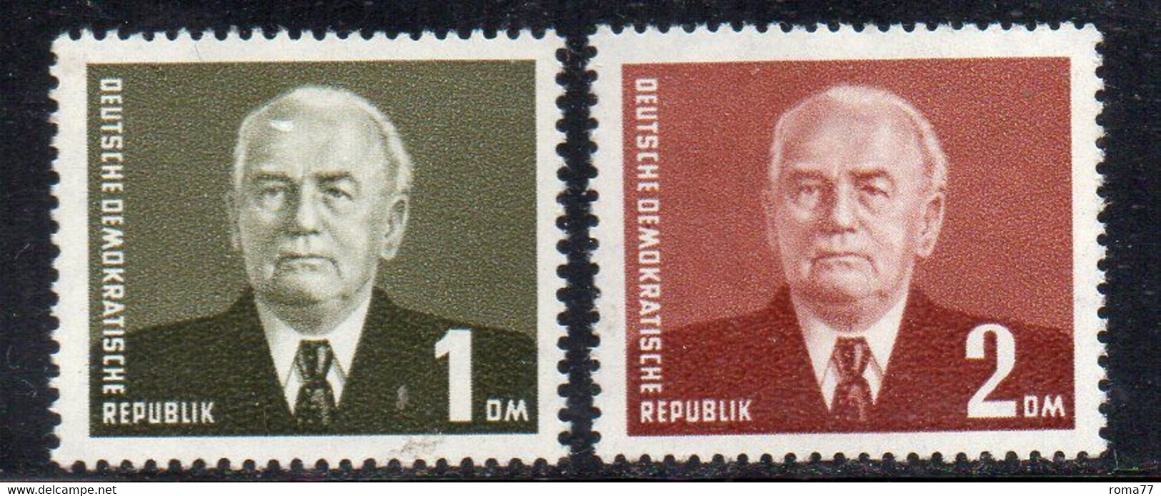 172big30 - DDR GERMANIA DEMOCRATICA 1953,  Unificato N. 342/343 *** MNH - Unused Stamps