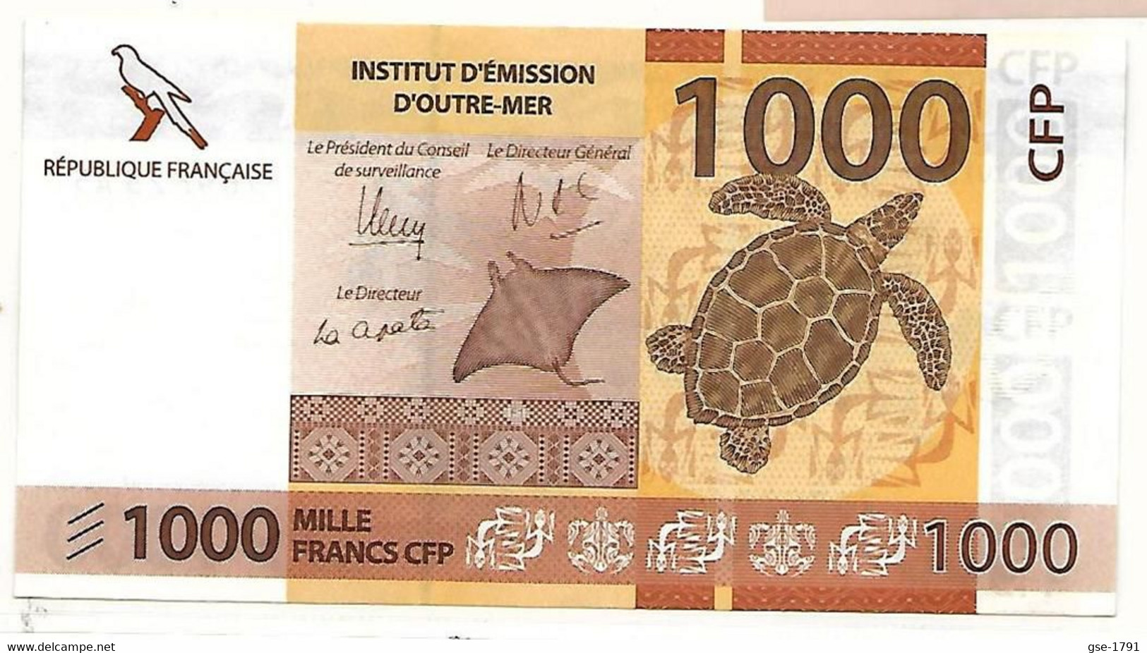 IEOM : Nlle CALEDONIE, TAHITI ,WALLIS  Nouveaux  Billets De 1000 Francs 2014 ,1 ère  émission,Lot De 3  NEUFS - Frans Pacific Gebieden (1992-...)