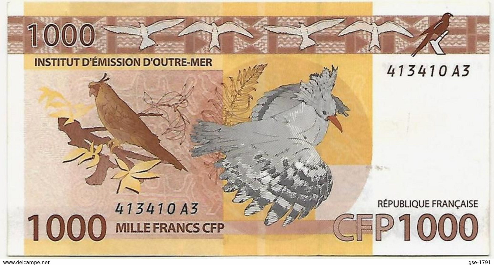 IEOM : Nlle CALEDONIE, TAHITI ,WALLIS  Nouveaux  Billets De 100 Francs 2014 1 ère  émission, Série A3 NEUF - Territoires Français Du Pacifique (1992-...)