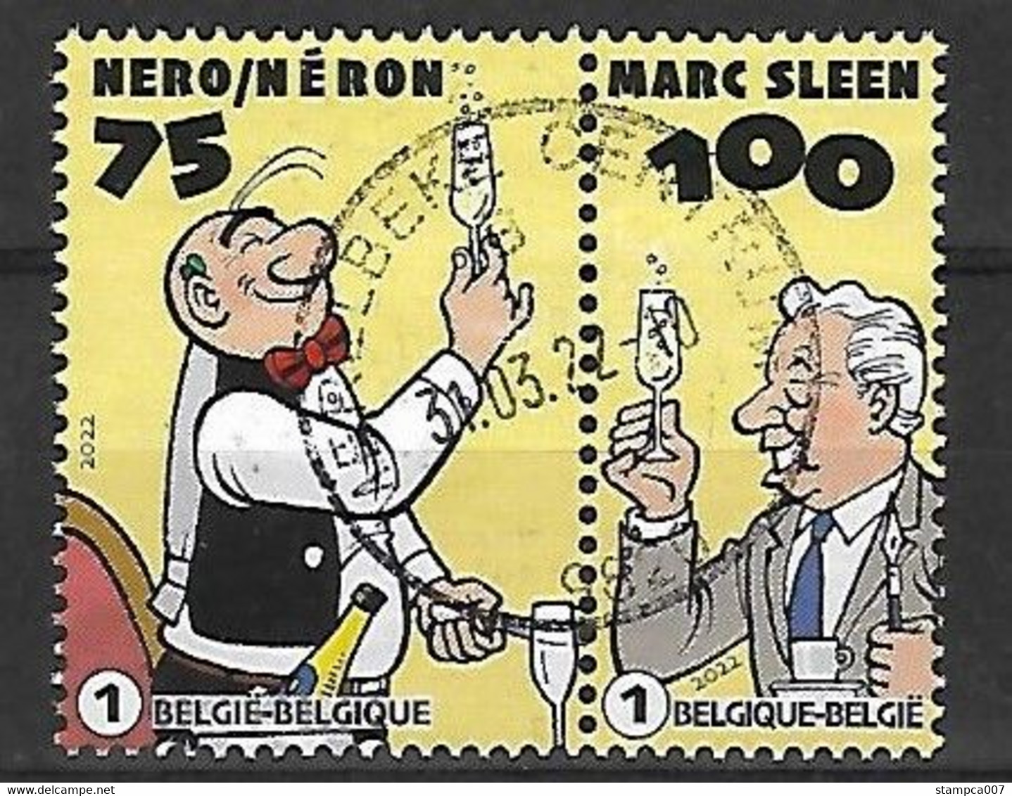 2022 Nero Marc Sleen Strip BD Comic Cartoon Centrale Stempel !!! - Used Stamps