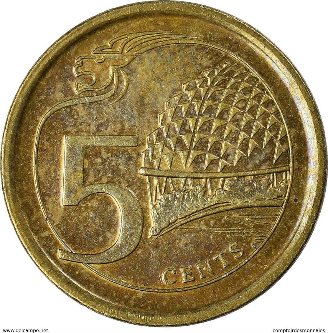 Monnaie, Singapour, 5 Cents, 2013 - Singapour