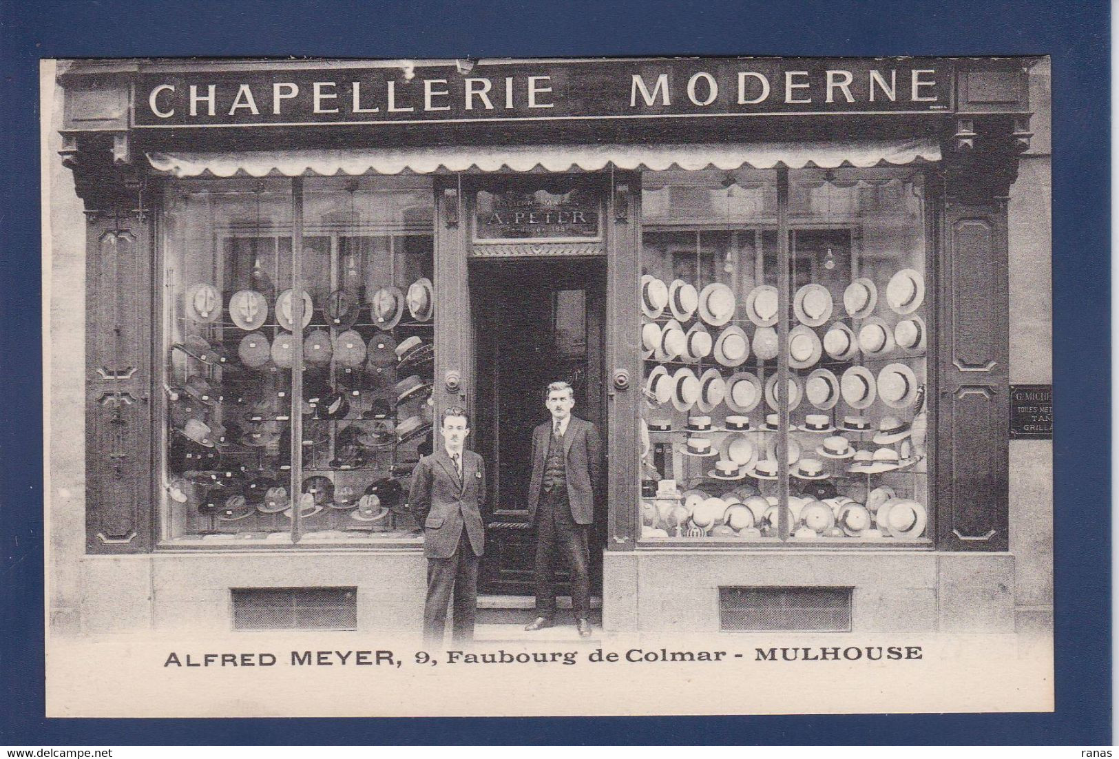 CPA [68] Haut-Rhin > Mulhouse Commerce Shop Front Devanture Magasin MEYER Chapeau - Mulhouse