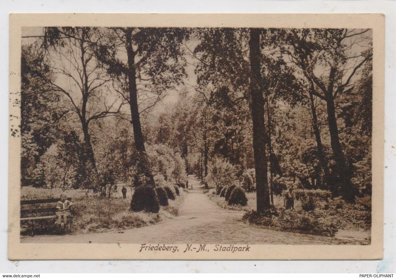 NEUMARK - FRIEDEBERG / STRZELCE - KRAJENSKIE, Stadtpark, 1926 Post. Gelaufen - Neumark