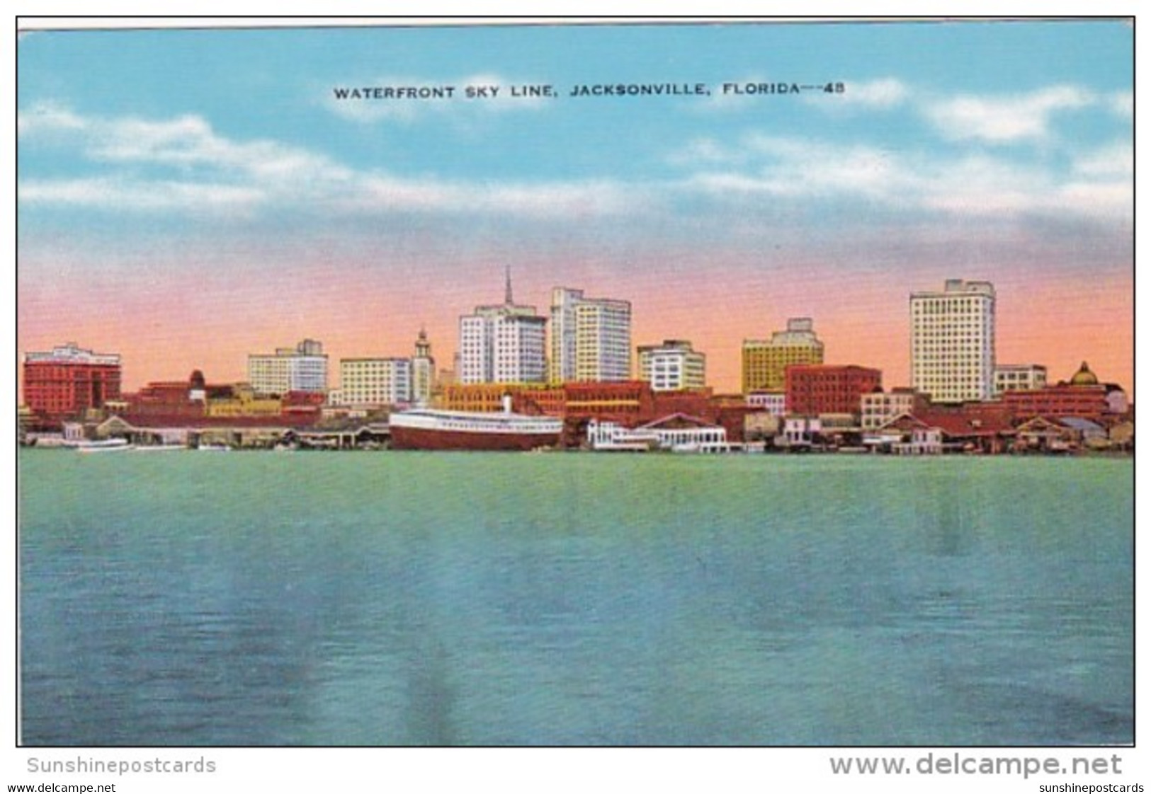 Florida Jacksonville The Waterfront Sky Line - Jacksonville