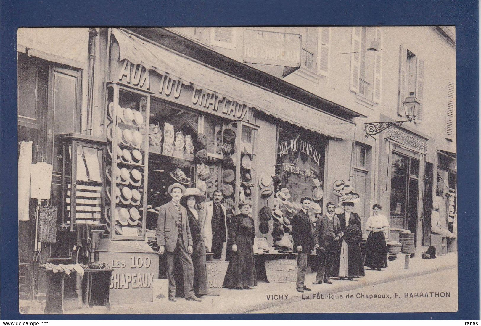 CPA [03] Allier > Vichy Commerce Shop Front Devanture Magasin Chapeau - Vichy