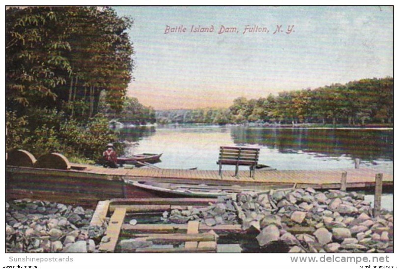 New York Syracuse The Battle Island Dam 1909 - Syracuse