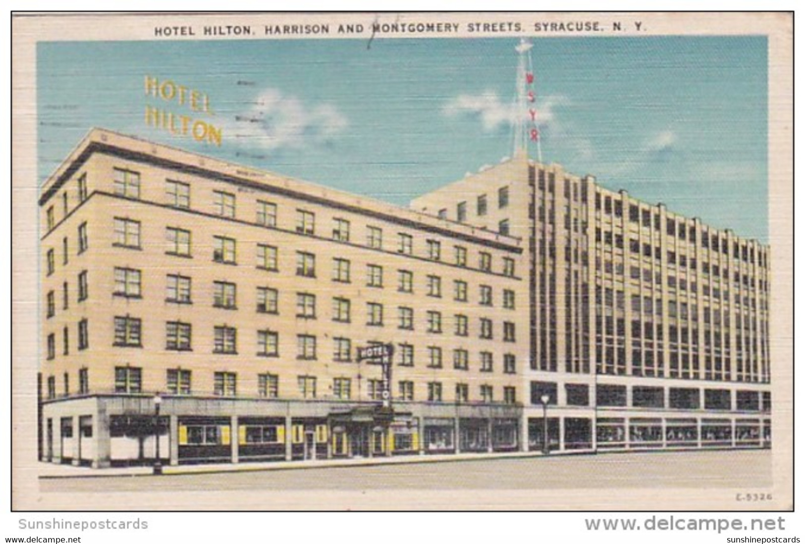 New York Syracuse Hotel Hilton 1944 - Syracuse