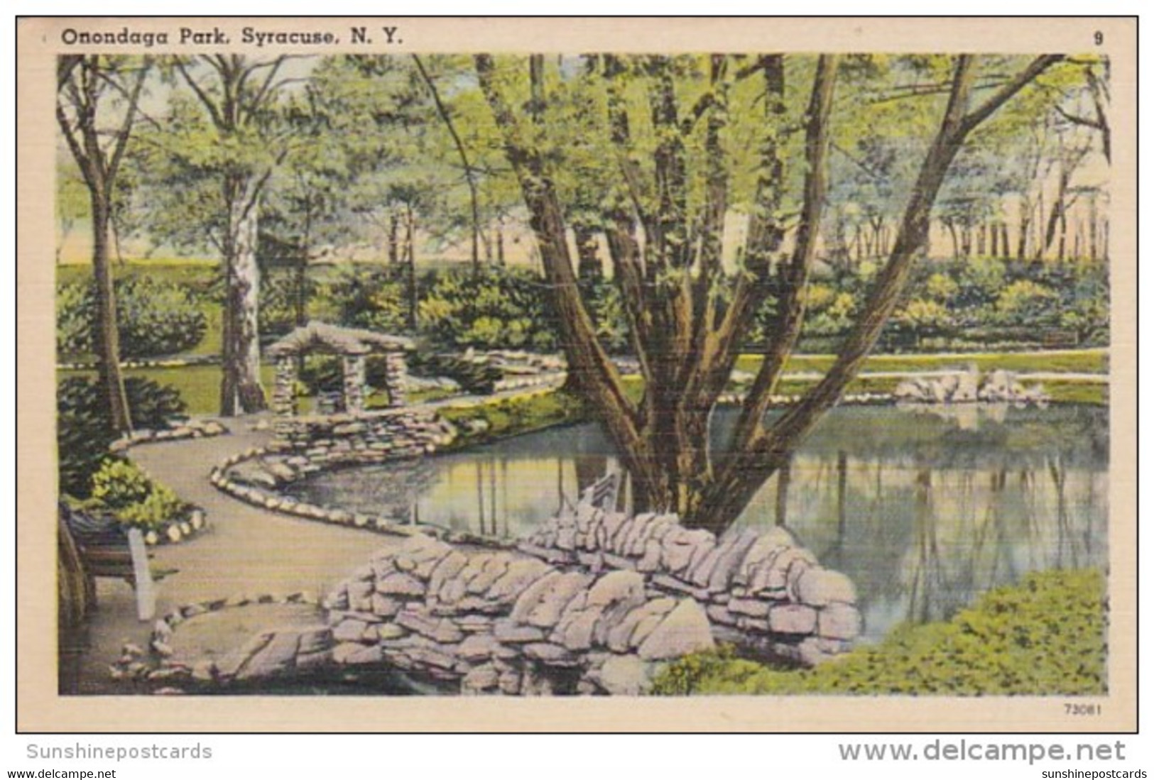 New York Syracuse Scene In Onondaga Park 1940 - Syracuse