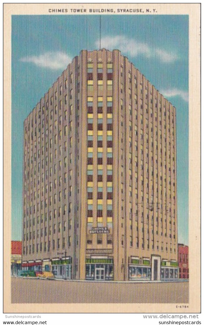 New York Syracuse The Chimes Tower Building 1955 - Syracuse