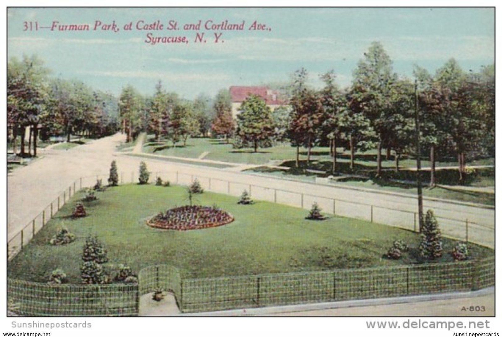 New York Syracuse Furman Park At Castle Street And Cortland Avenue - Syracuse