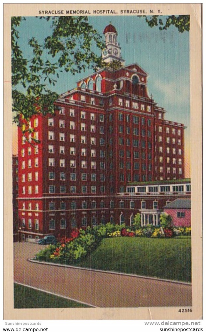 New York Syracuse Memorial Hospital 1943 - Syracuse